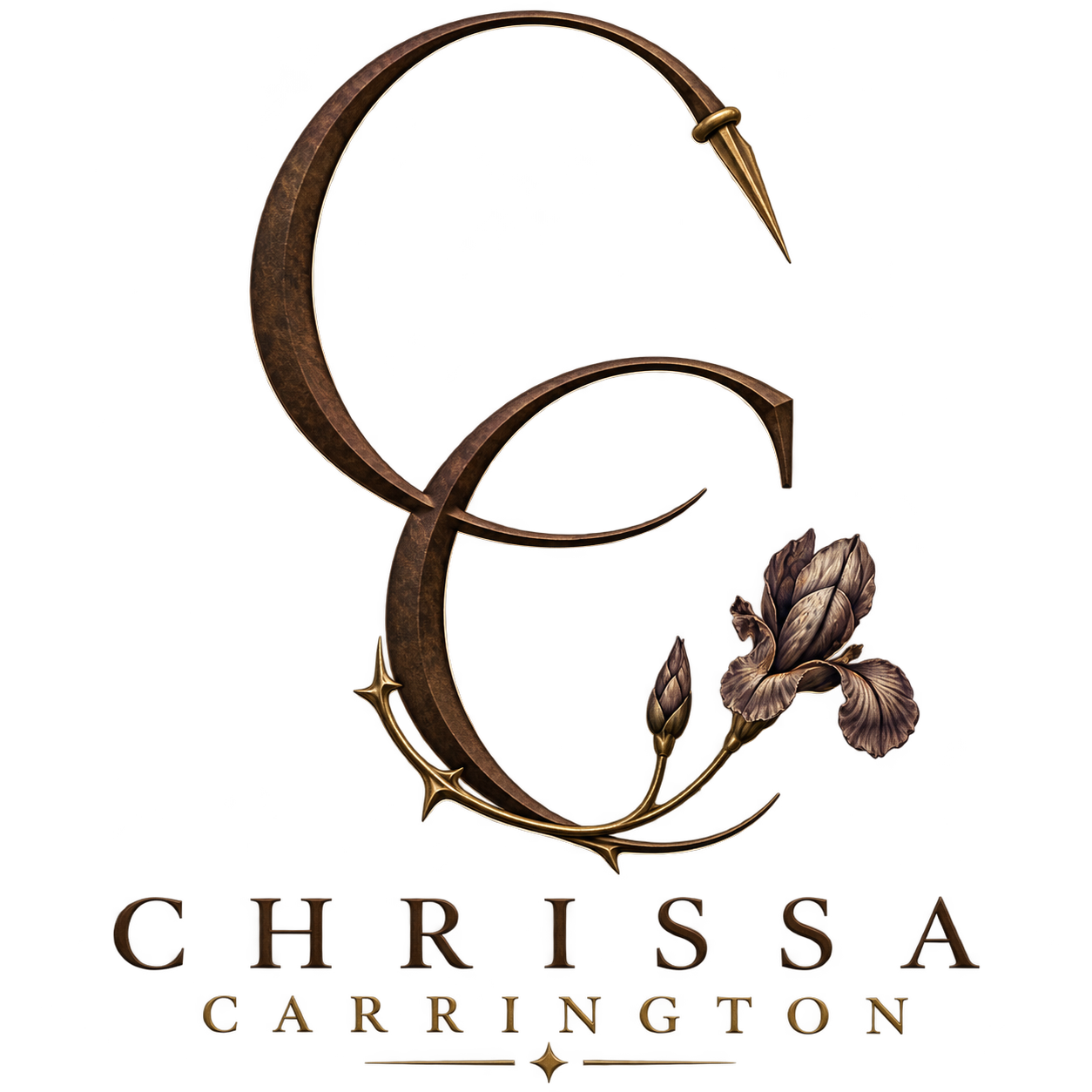 Chrissa Carrington: thorned CC monogram and iris